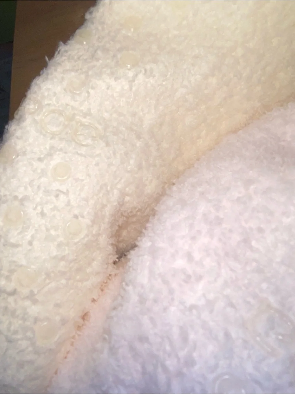 Apana Plush Moisturizing Socks - White, Cream & Taupe